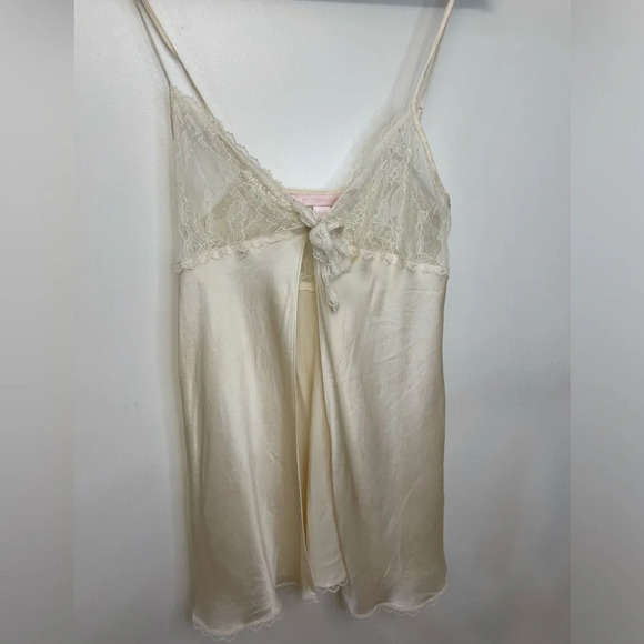 Vintage Victoria Secret Silk|| Camisole Lingerie Baby Doll Open Blouse. - Picture 3 of 10